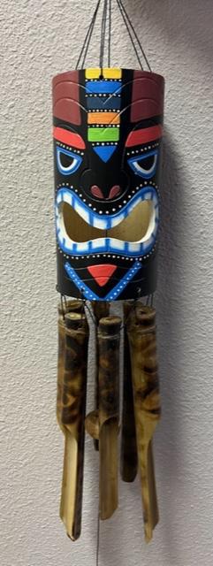 Tiki Face Bamboo Chime