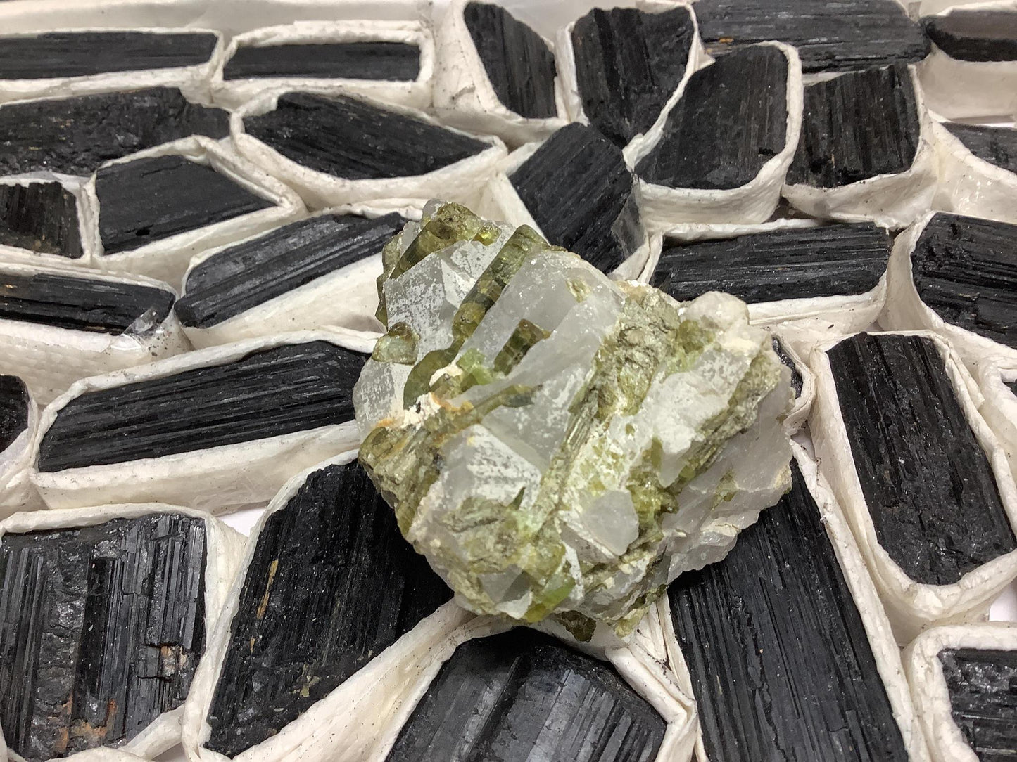 Green Tourmaline Chunks