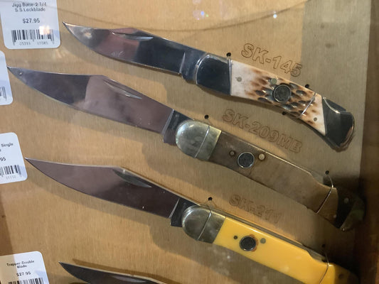 Maple Burl-Single Blade Lock Back Knife