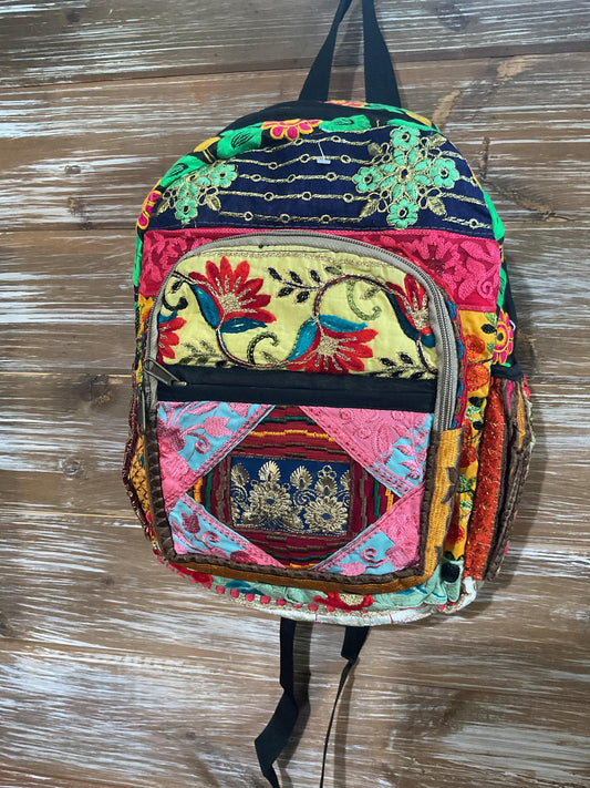 Patchwork Jari Silk Backpack
