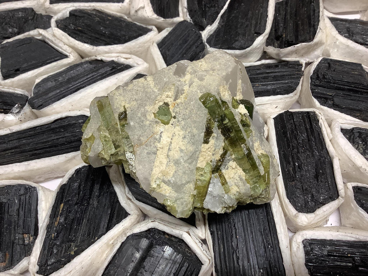 Green Tourmaline Chunks
