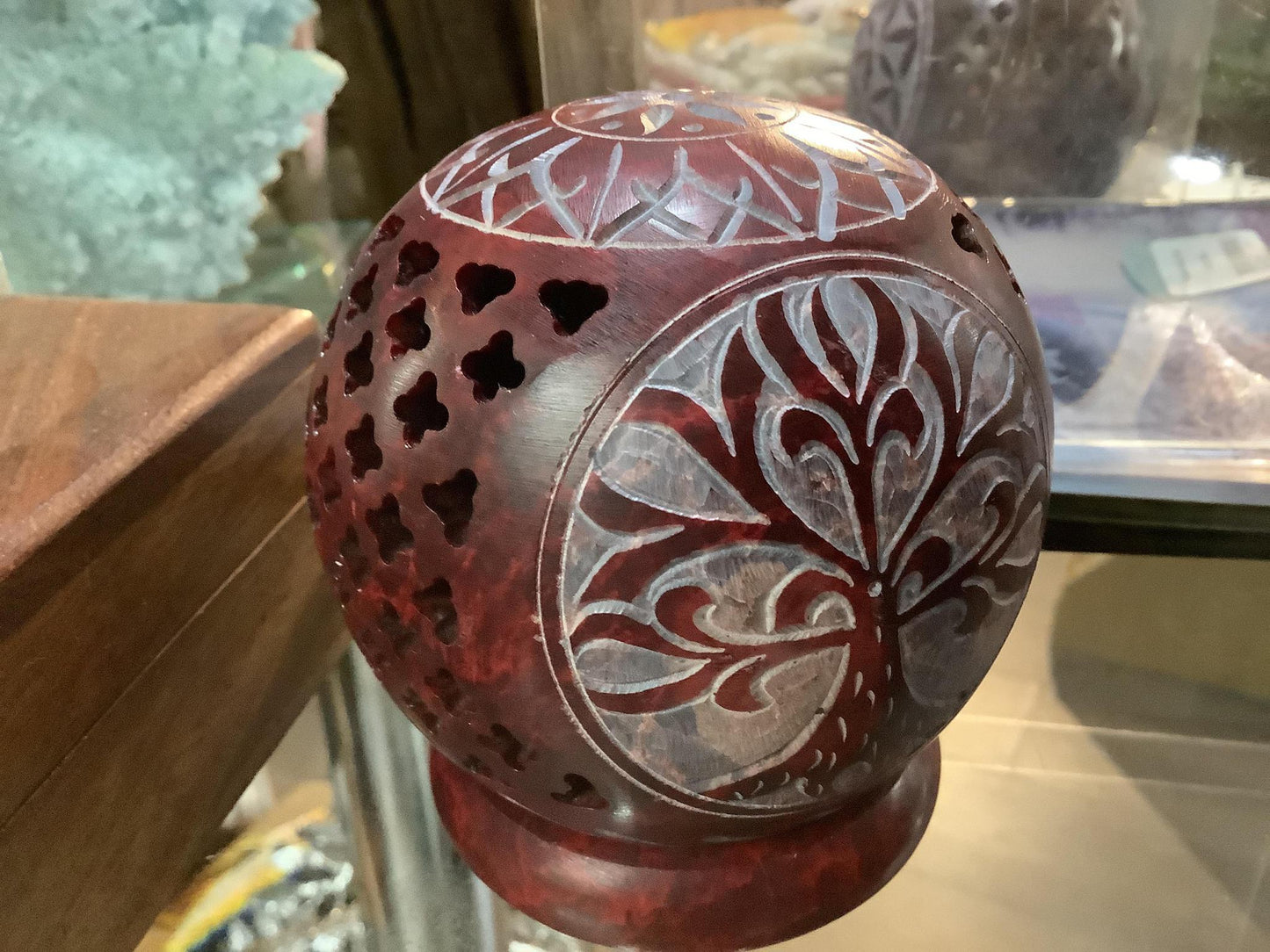 Carved Soapstone Burners/Candleholders