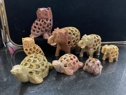 Carved Soapstone Figurines