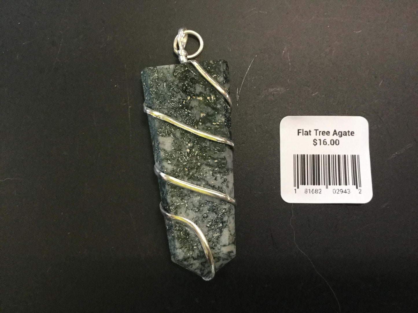 Flat Wire Wrapped Pendant