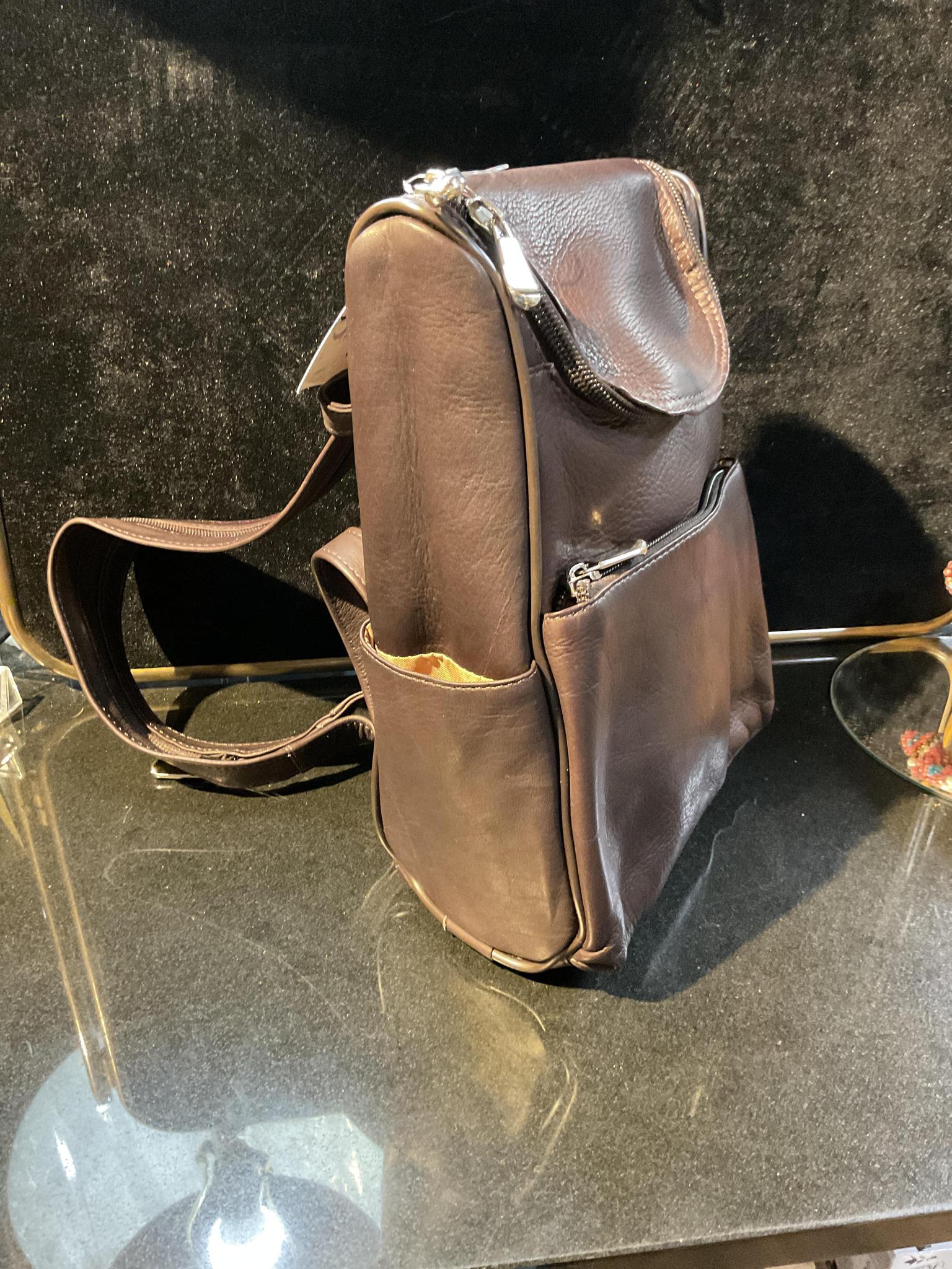 colombian leather rucksack backpack Colombian Vaquetta Leather Backpack
