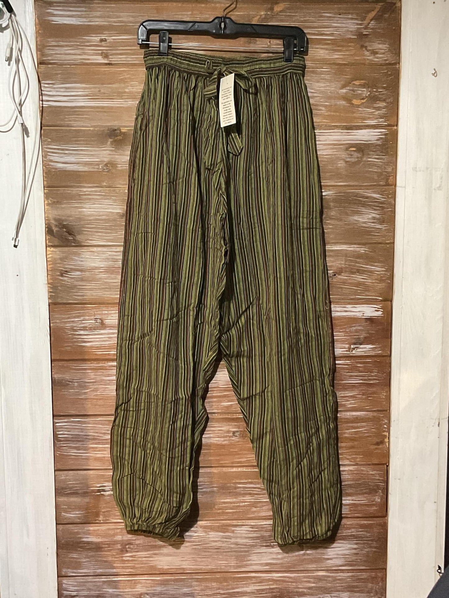 Light Cotton Stripe Pants