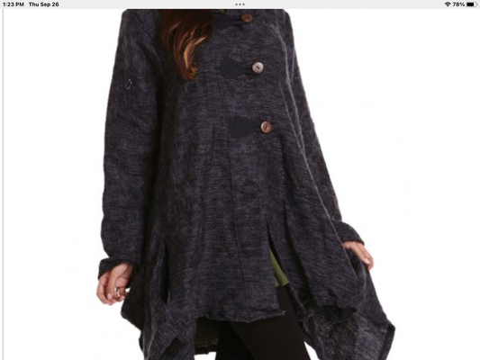 Hoodie Poncho Jacket