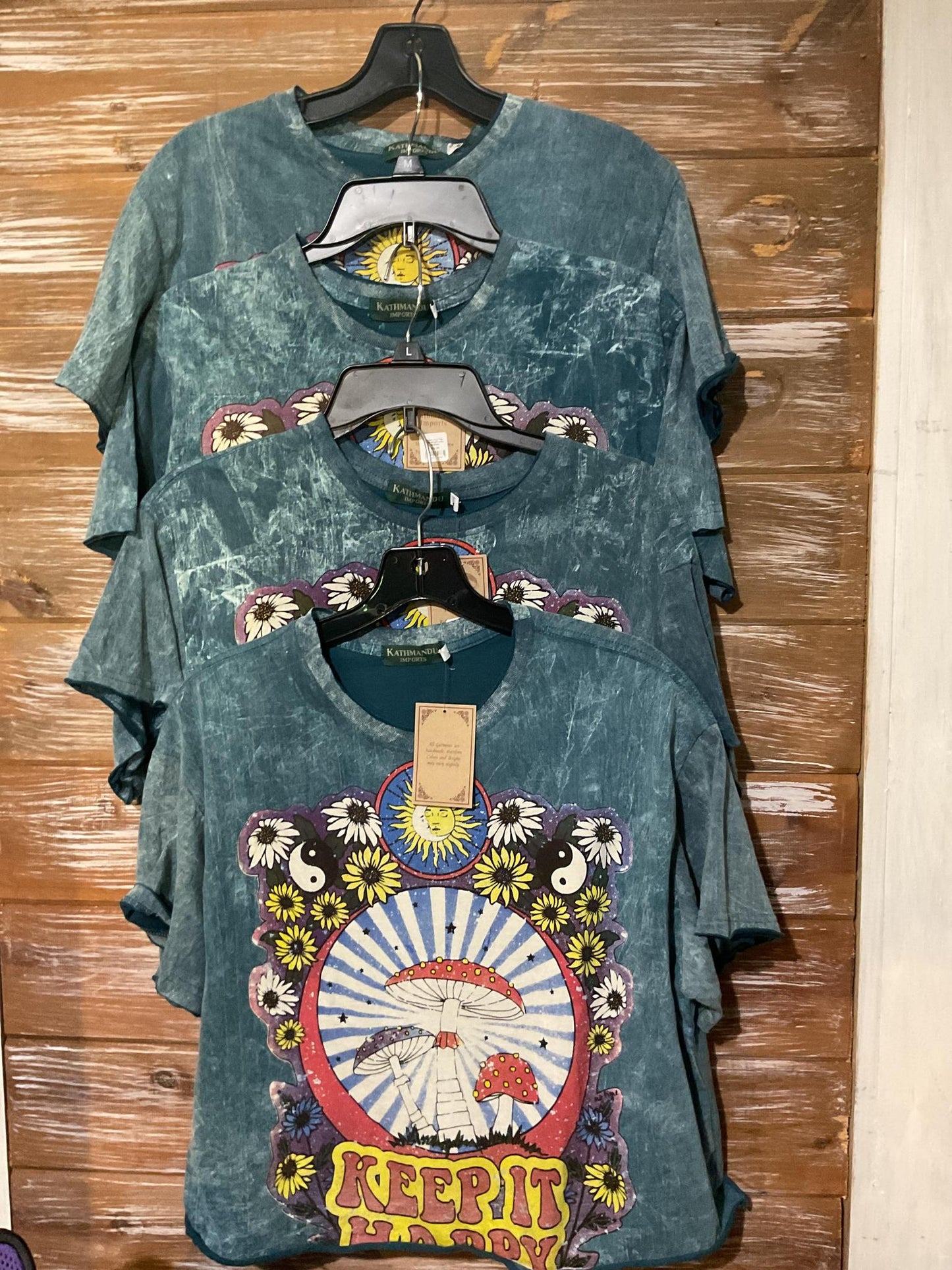 Cotton Crop Top With Mushrooms