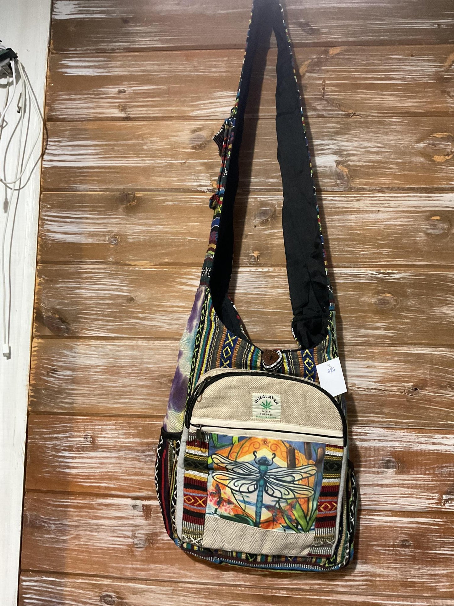 Tie Dye Hemp Shoulder Bags