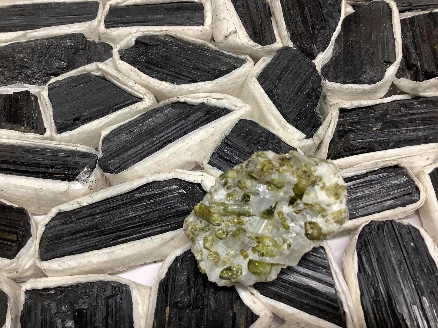 Green Tourmaline Chunks