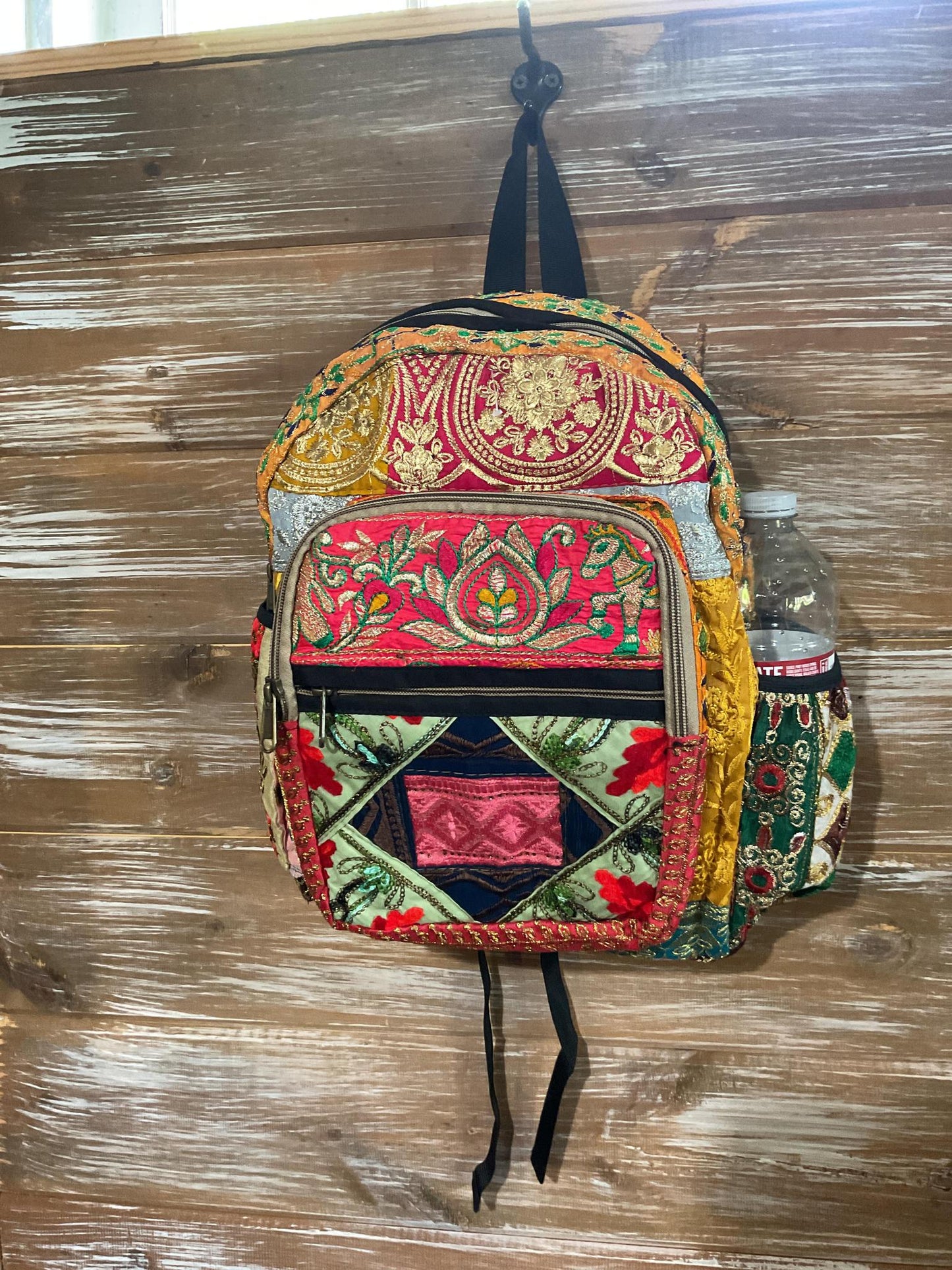 Patchwork Jari Silk Backpack