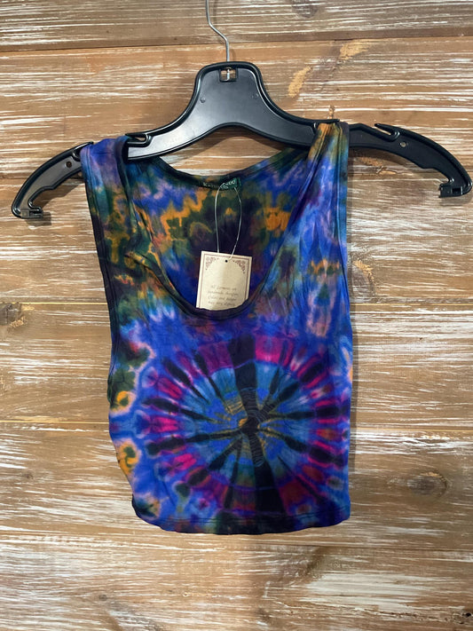 Tie-Dye Spandex Crop Top