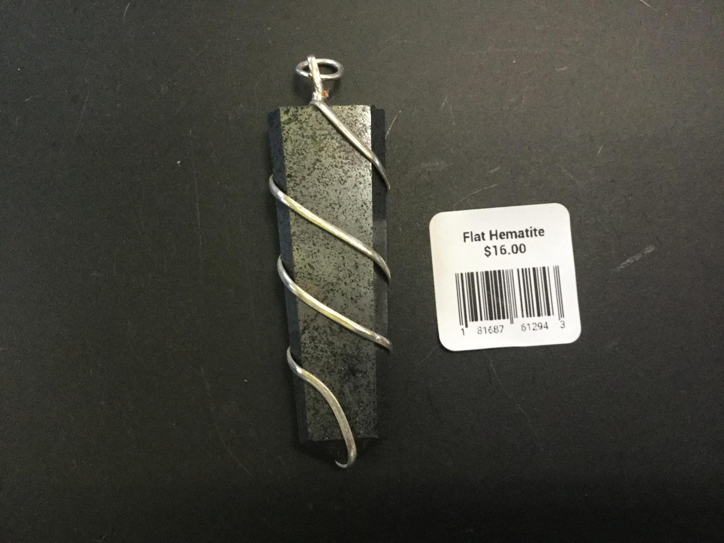 Flat Wire Wrapped Pendant