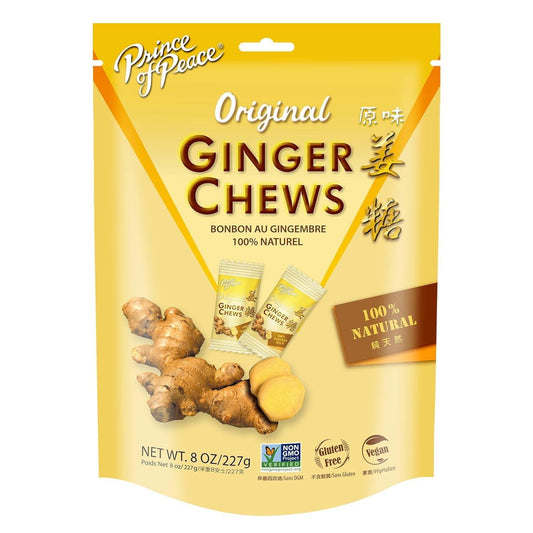 Prince of Peace Original Ginger Chews,100% Natural 4 oz.
