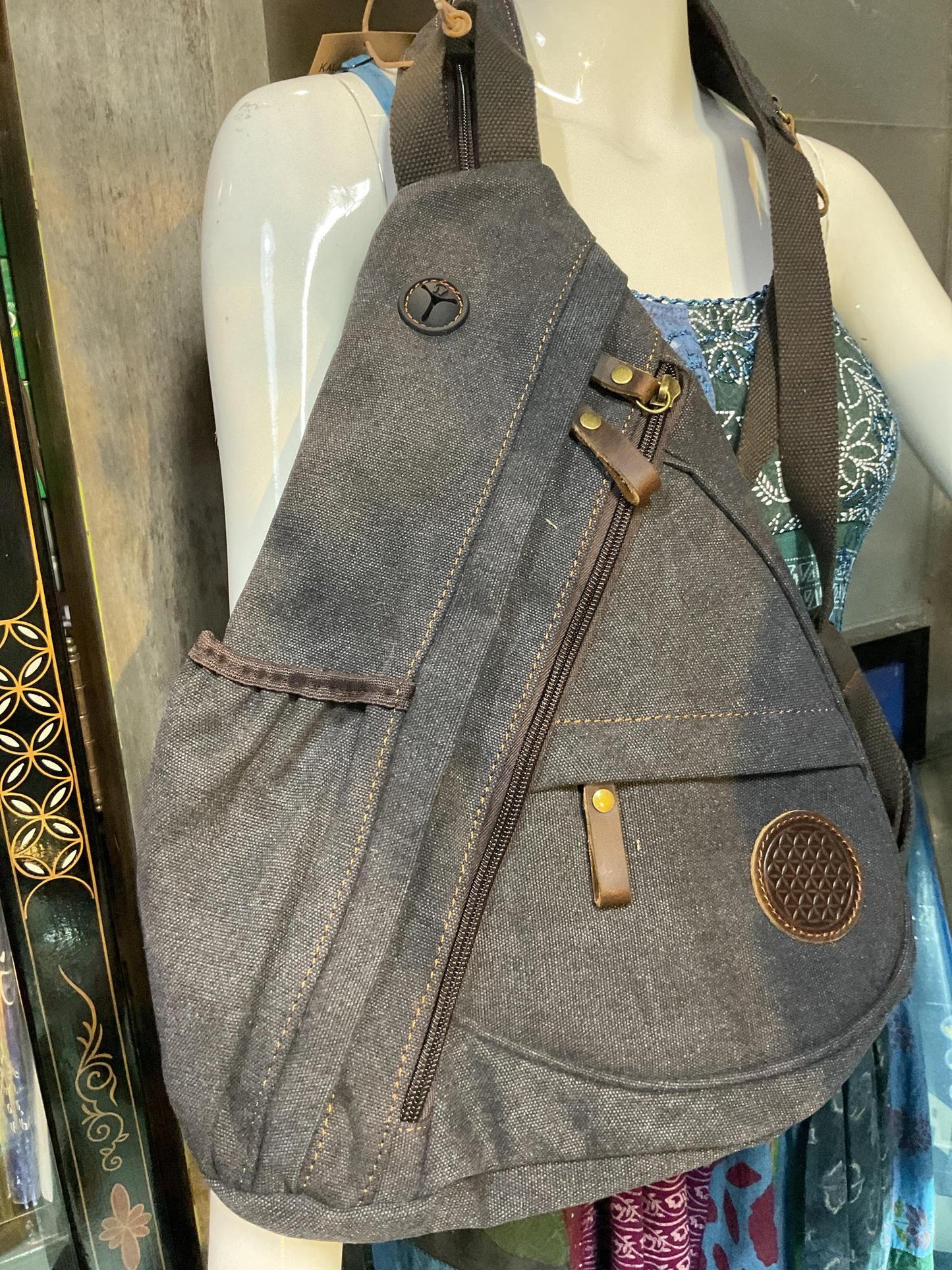 Canvas Cross Body Bag