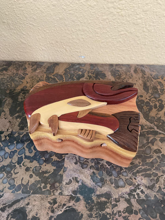 Intarsia Puzzle Boxes