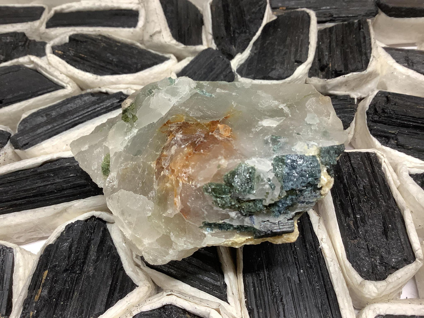 Green Tourmaline Chunks