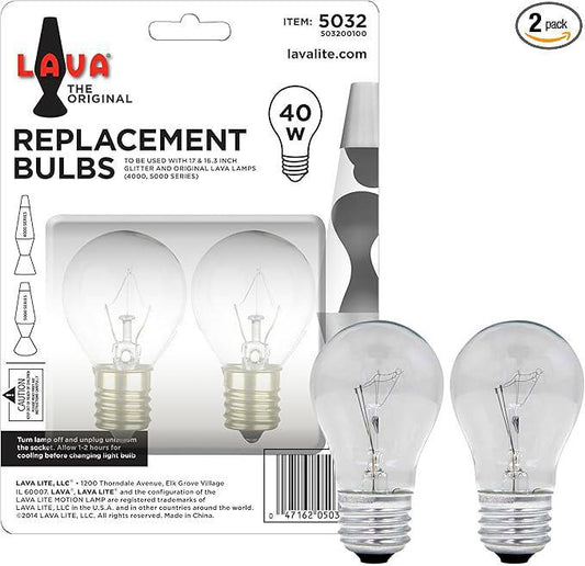 Lava Lamp 40 Watt 2 Bulb Pack