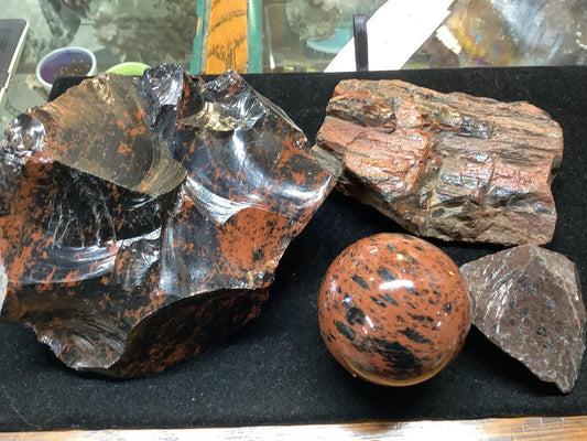 Mahogany Obsidian Pieces