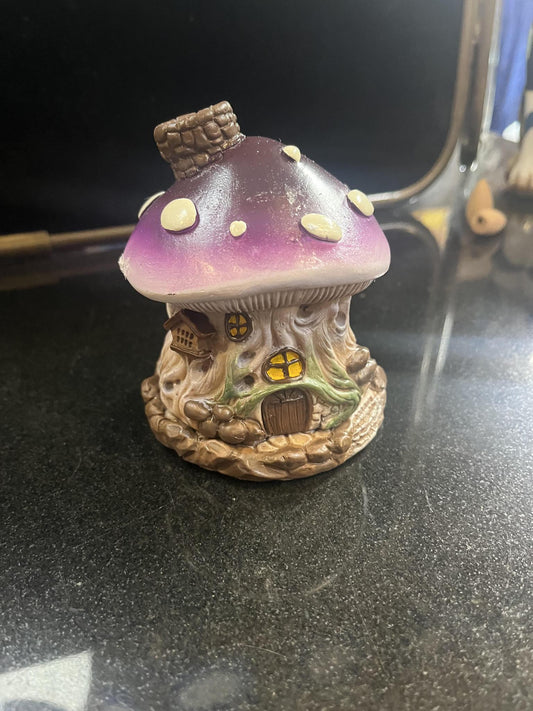 Mushroom Cottage Incense Burner