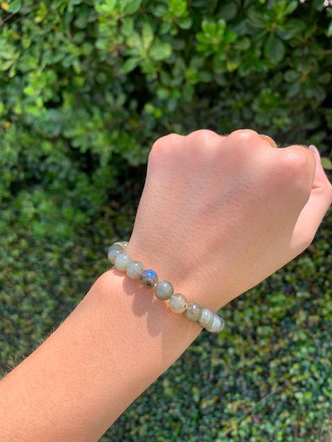 Labradorite Natural Stone Bracelet 8mm