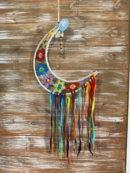 Napalese Crochet Moon Dreamcatcher