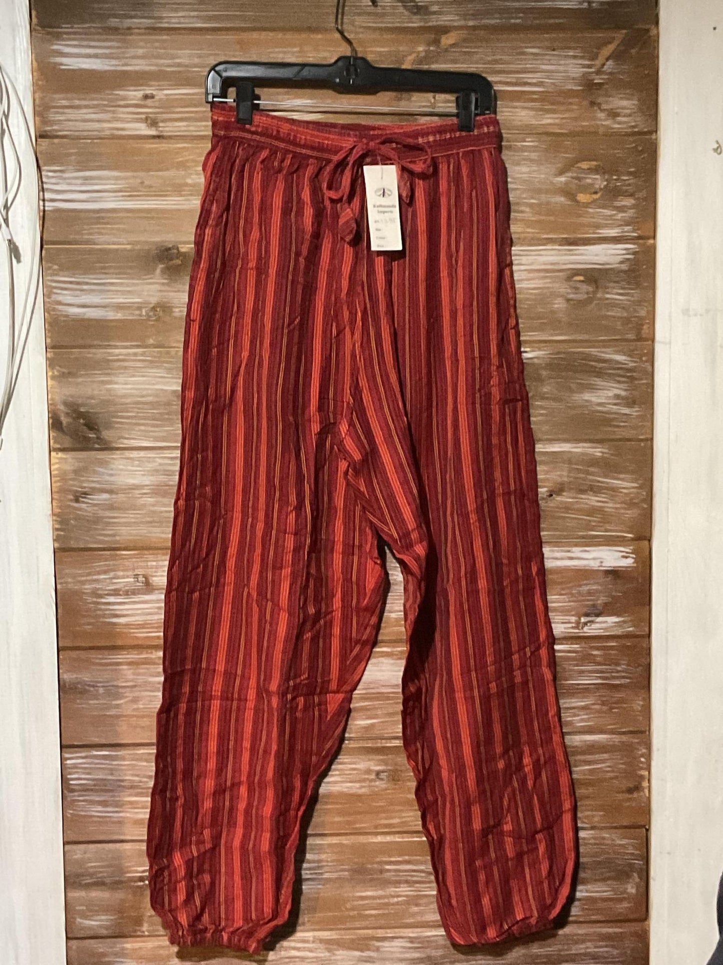 Light Cotton Stripe Pants