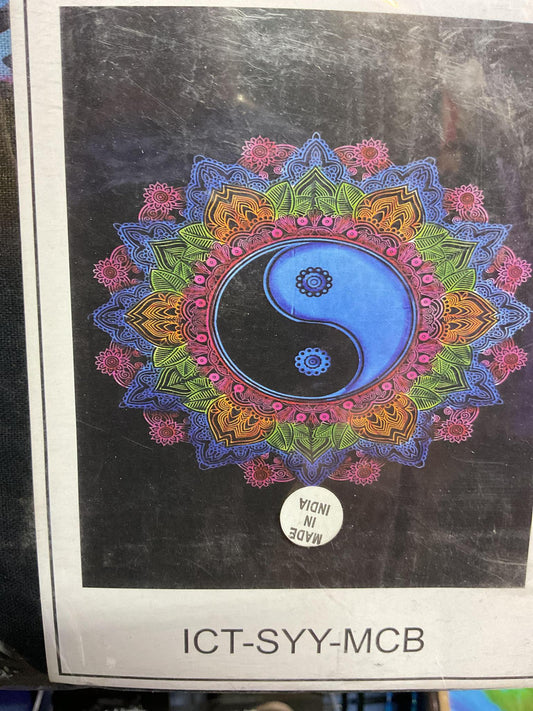 Yin Yang Mandala Tapestry