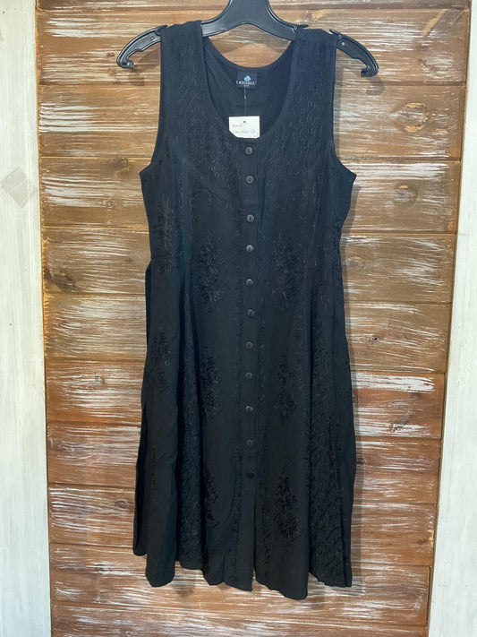 Sleeveless Buttoned-down Short Dress