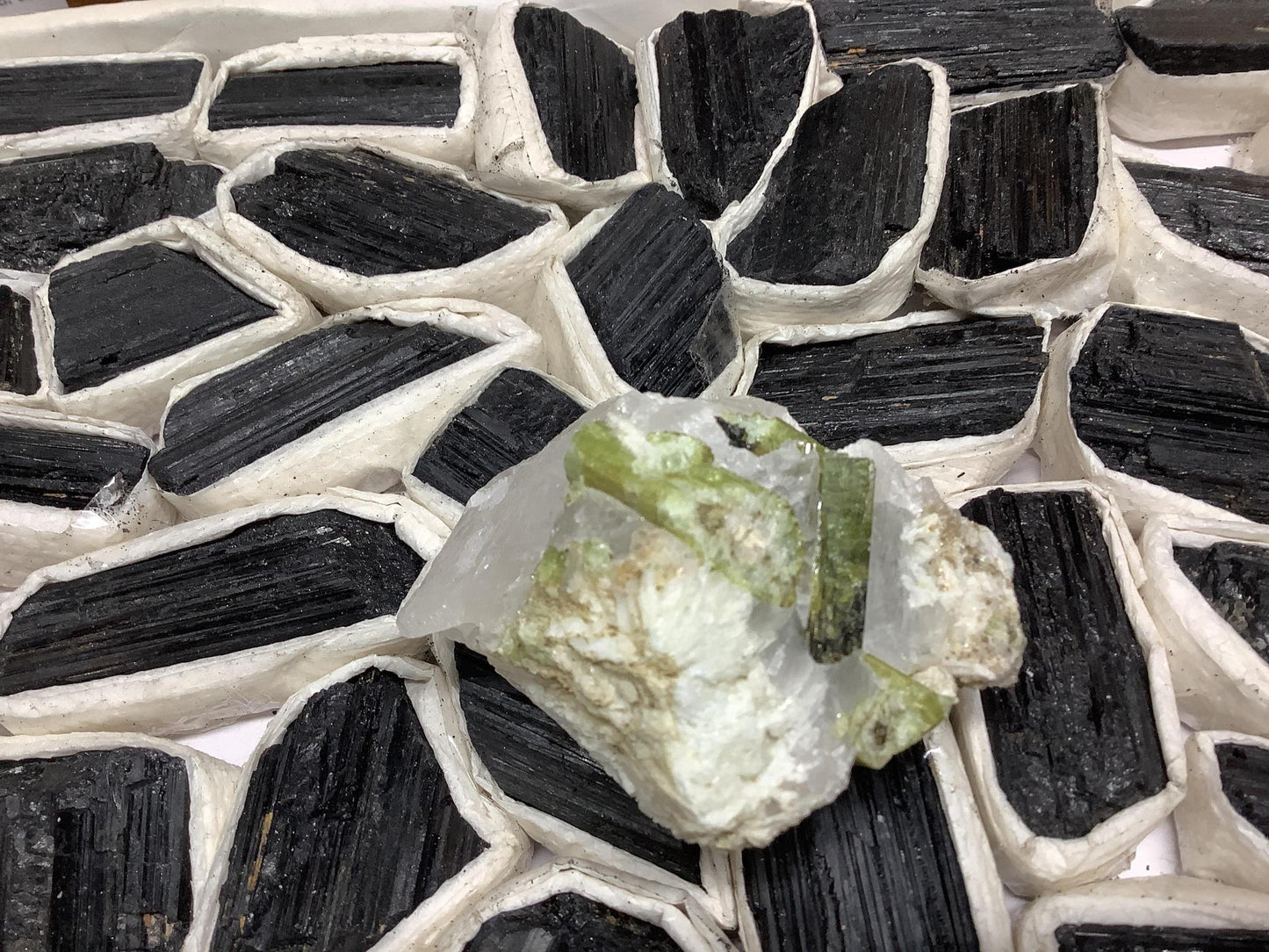 Green Tourmaline Chunks