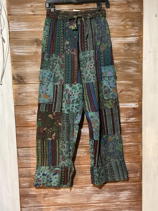 Heavy Cotton Patchwork pants