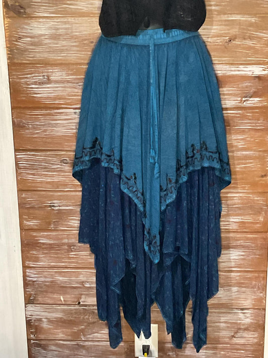 Tiered Pointy Bottom Skirt