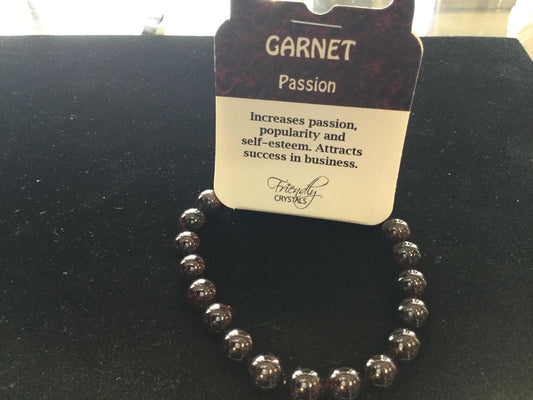 Garnet Natural Stone Bracelet 8 mm