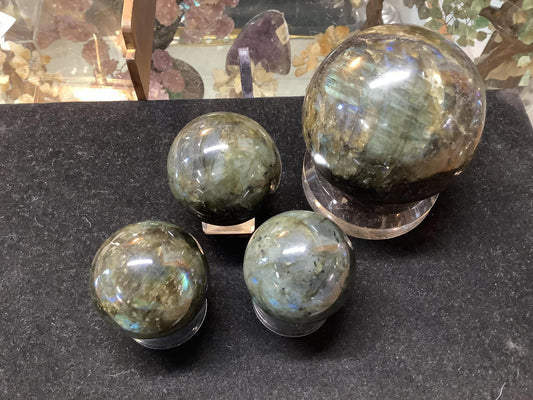 Labradorite Spheres AA Quality