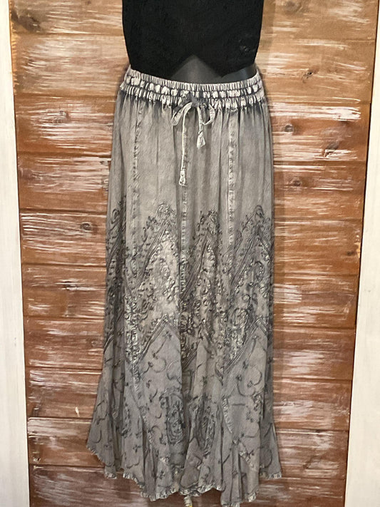 Embroidered Handkerchief Skirt