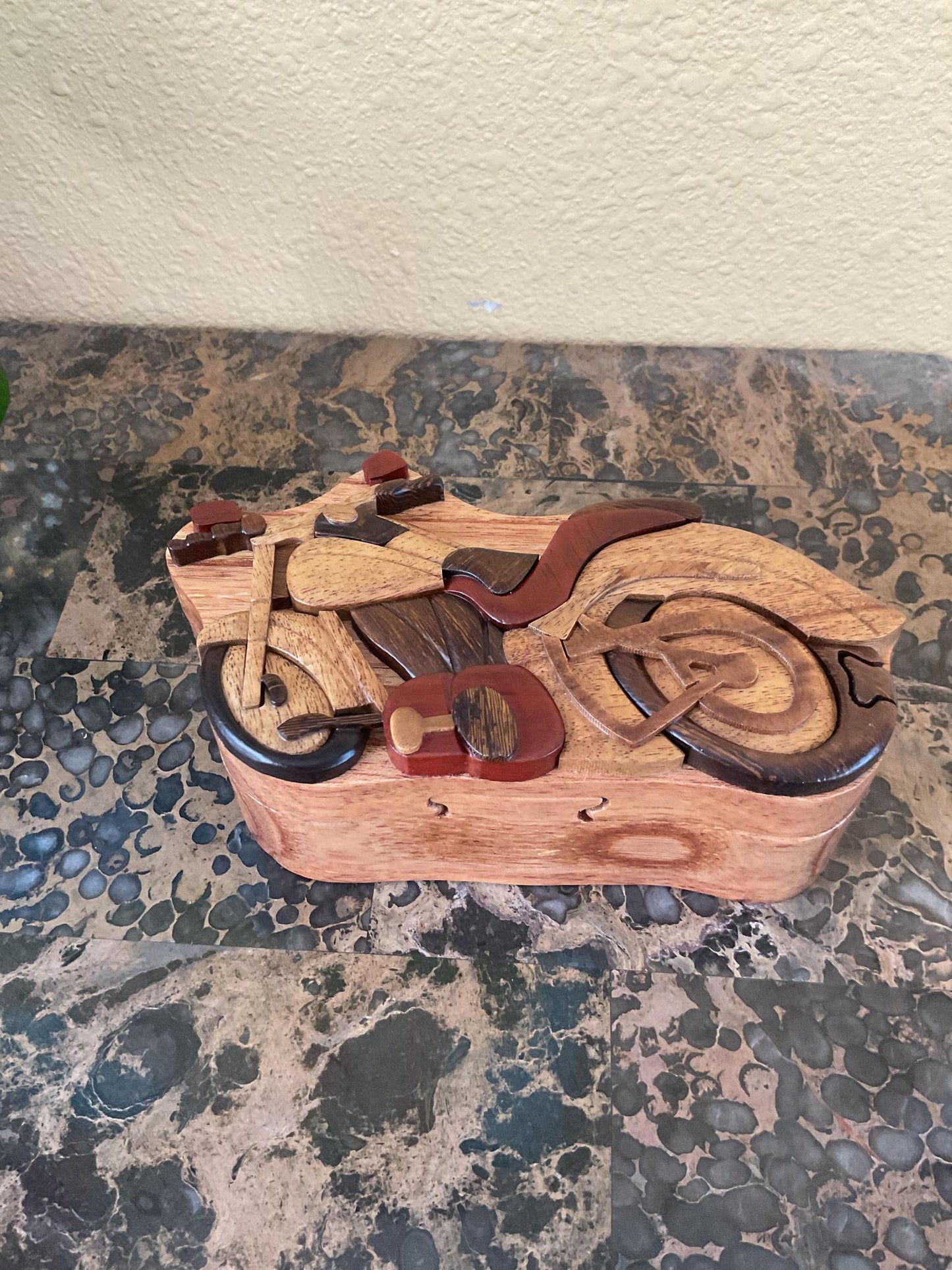 Intarsia Puzzle Boxes