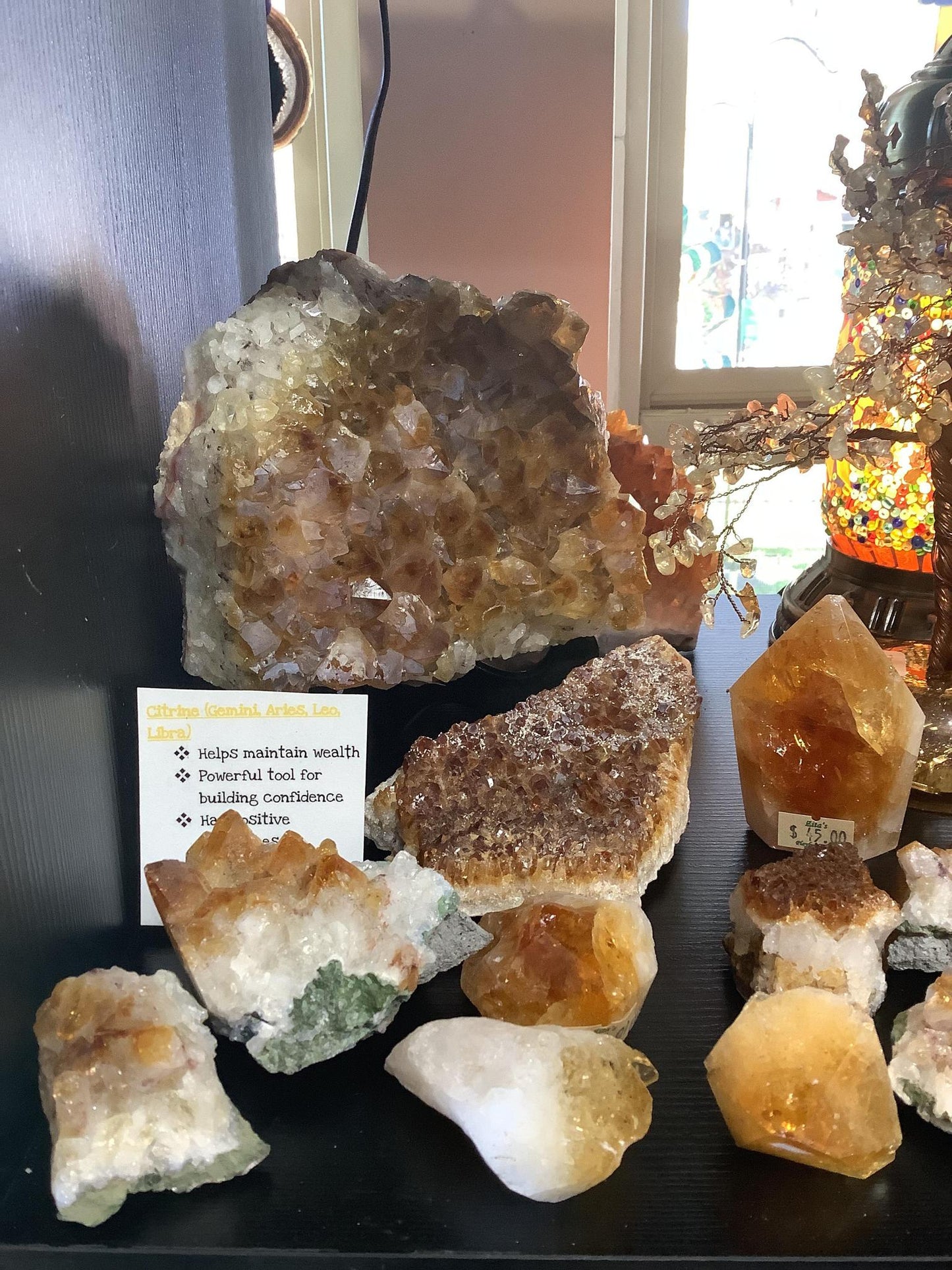 Large Citrine Clusters