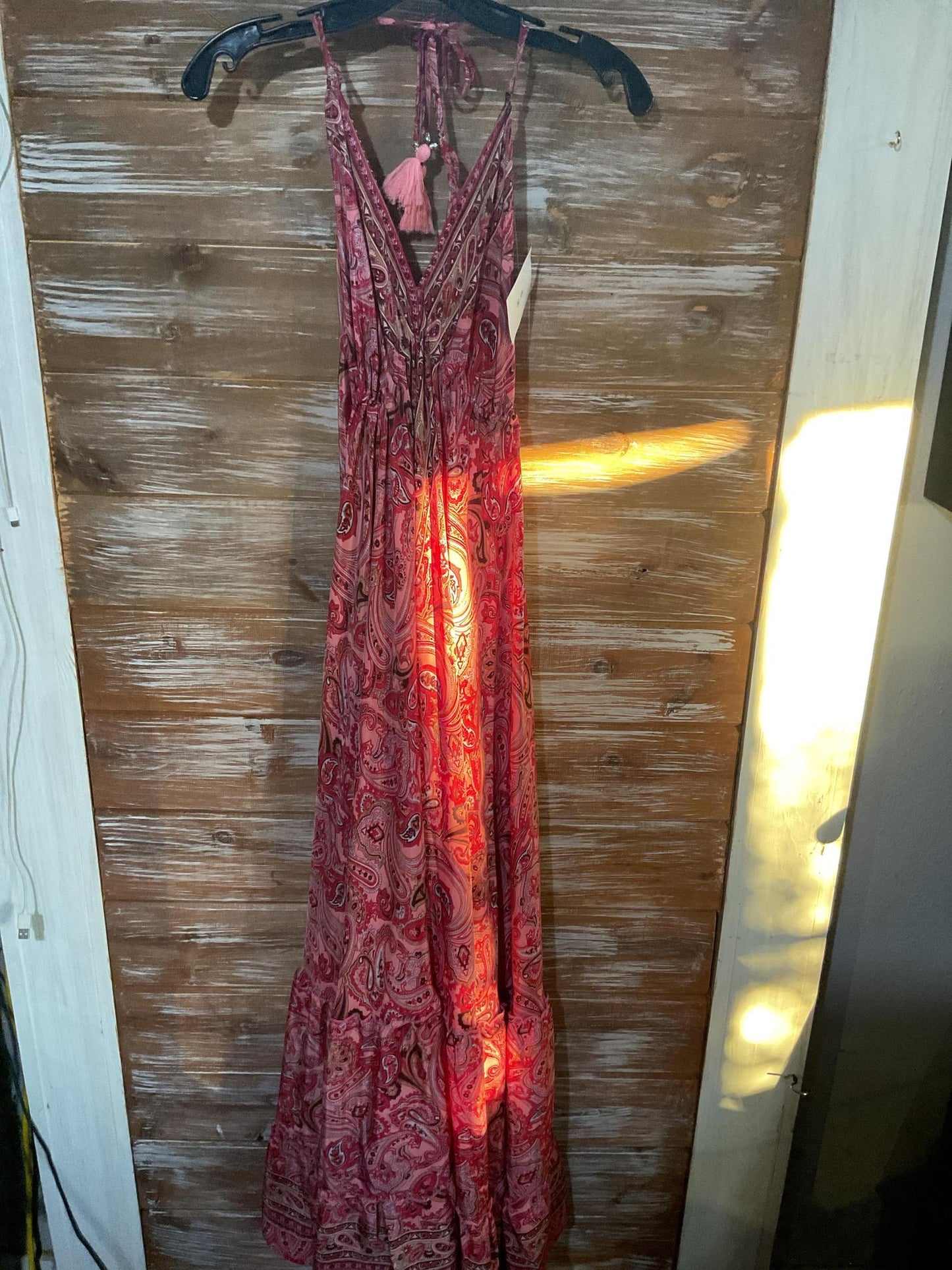 Double Panel Silk Dress