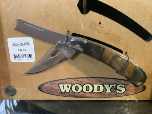 Razor-Two Blade Razor Pocket Knife