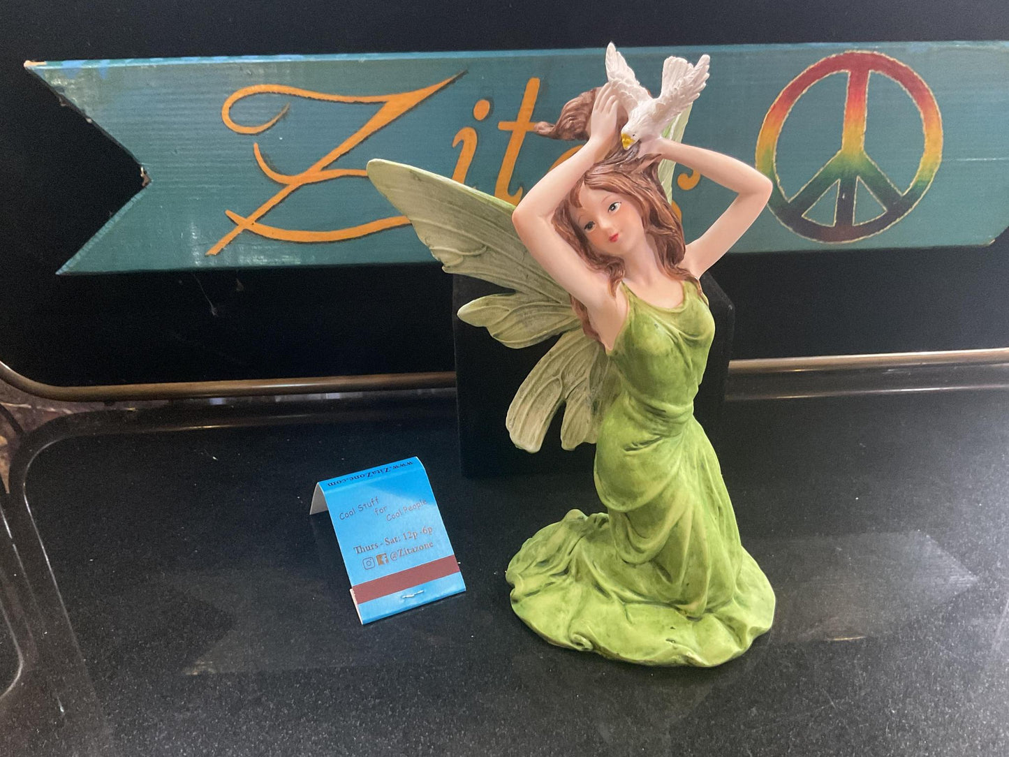 Green Fairy With Peace Dove