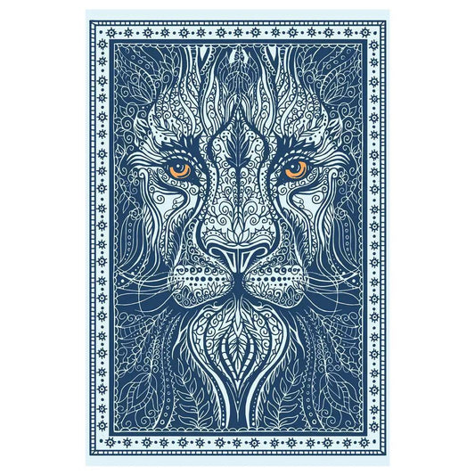 3D Lion Tapestry