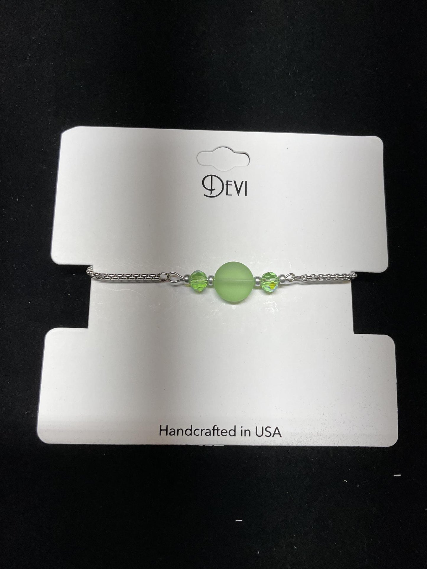 Devi Slider Bracelets with Seaglass