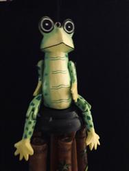 Frog Articulated Bamboo Chime