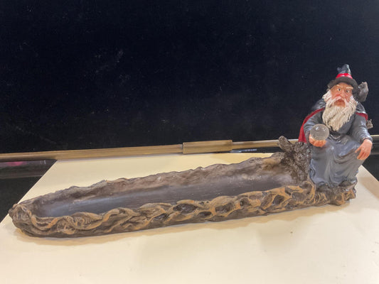 Traditional Wizard W/Orb Incense Burner
