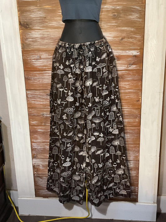 Heavy Cotton Mushroom Print Pants