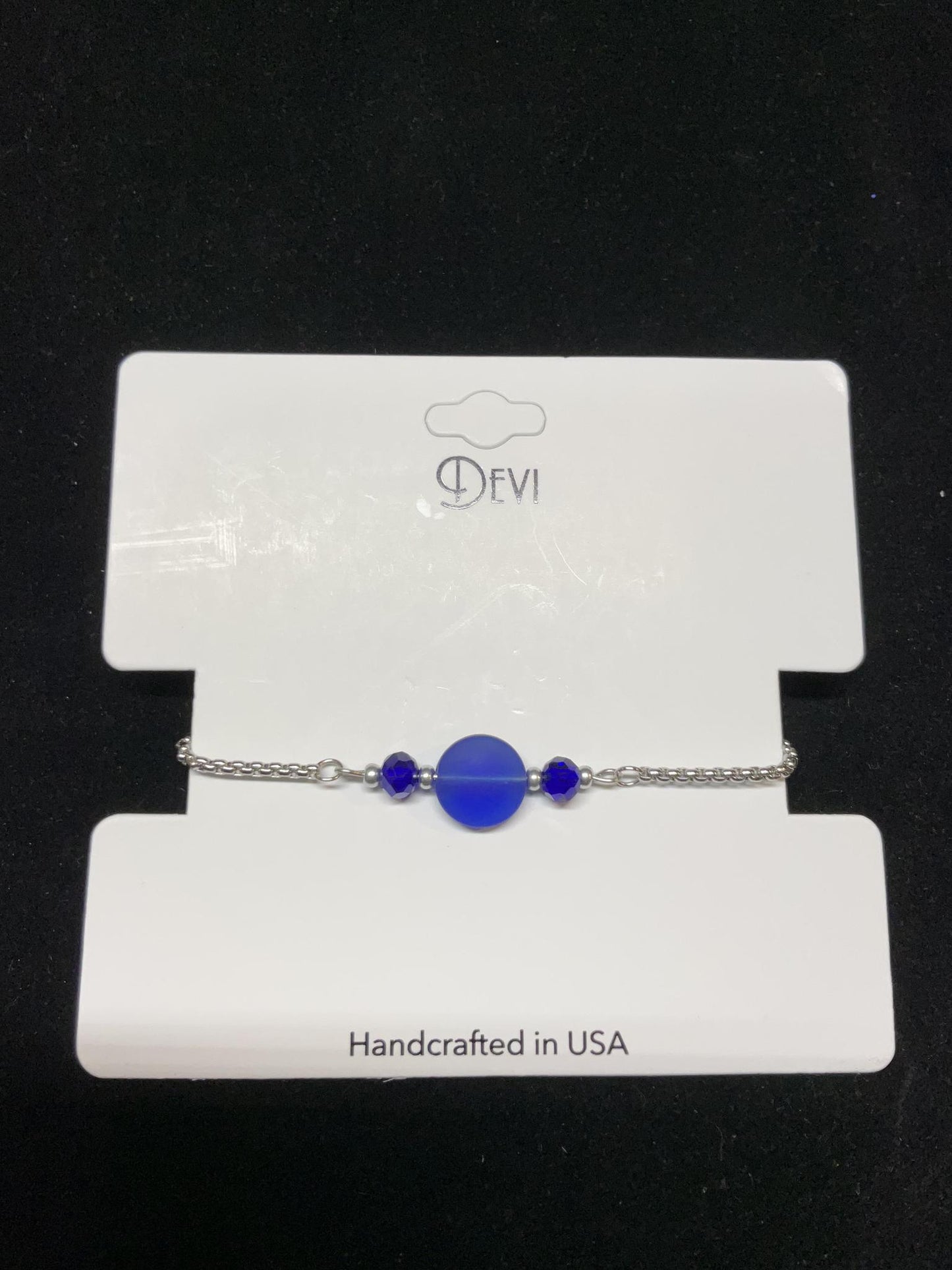 Devi Slider Bracelets with Seaglass