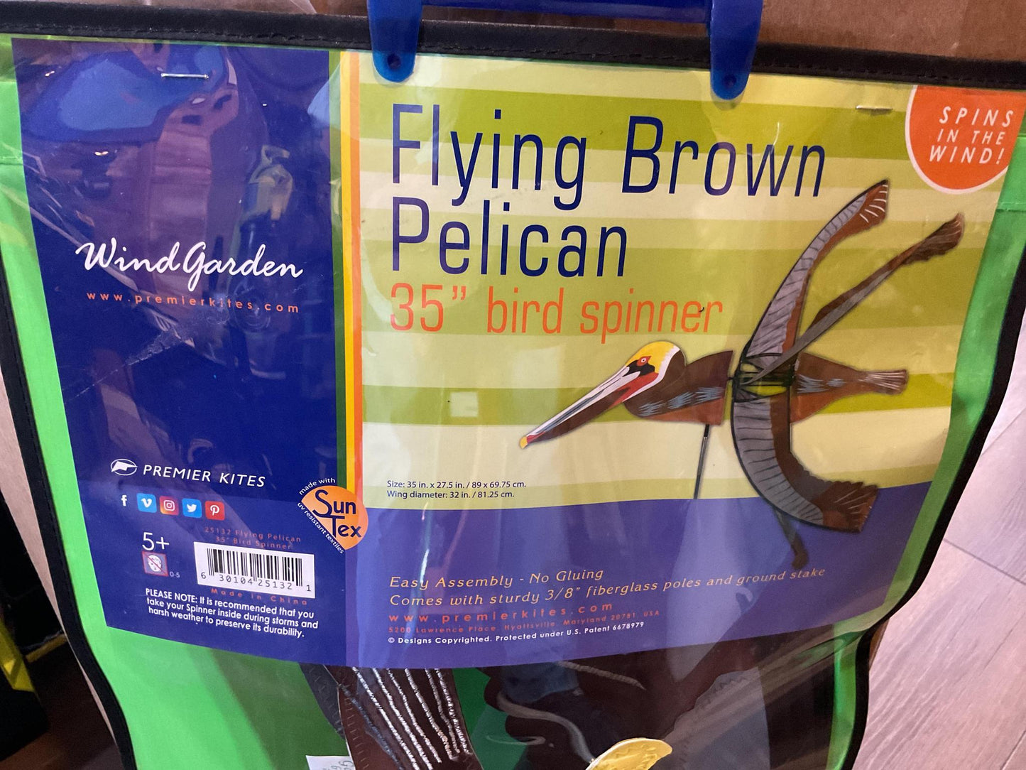 35” Flying Brown Pelican