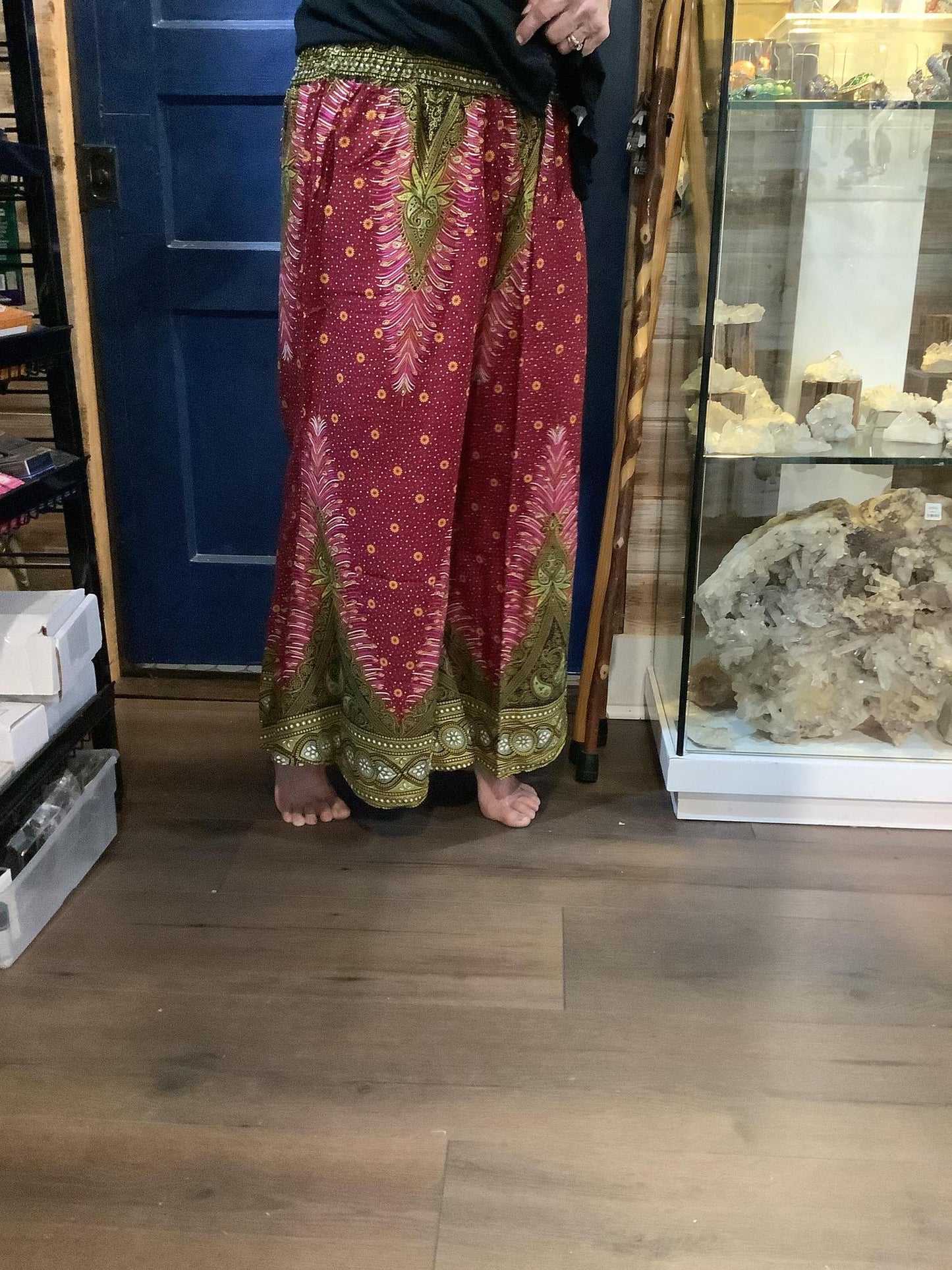 Wide Leg Elastic Yolk Pants