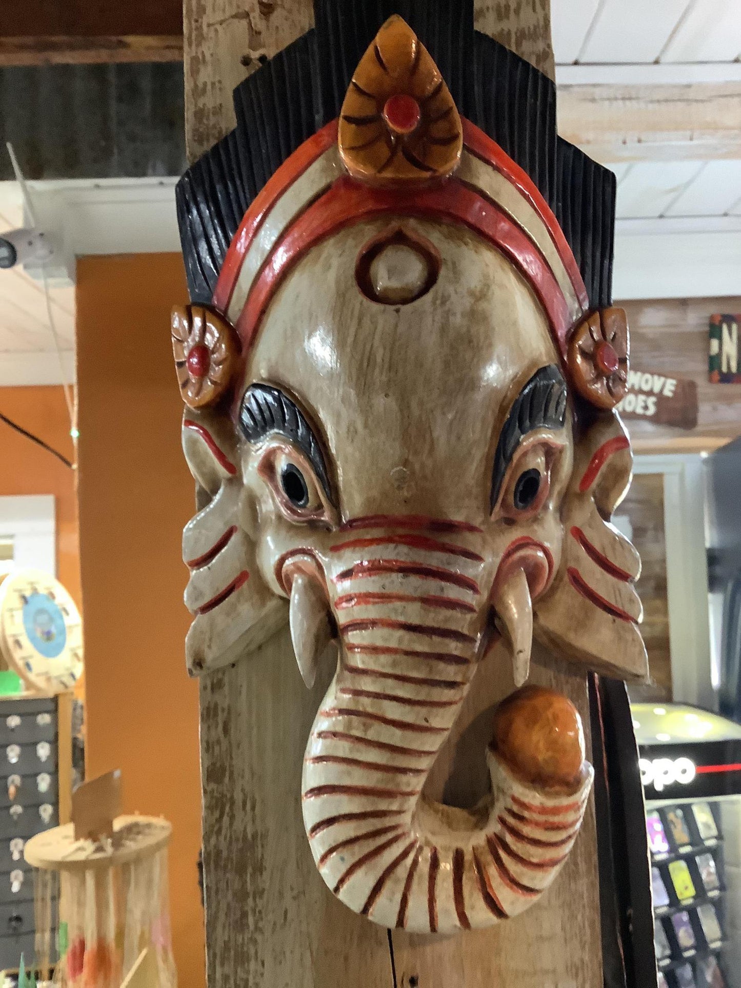 Carved Wooden Faces