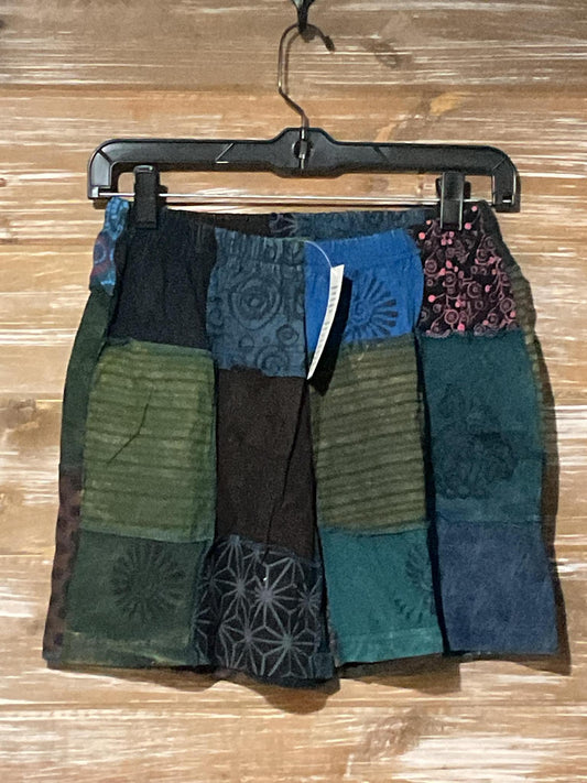 Cotton Mushroom Patchwork Shorts